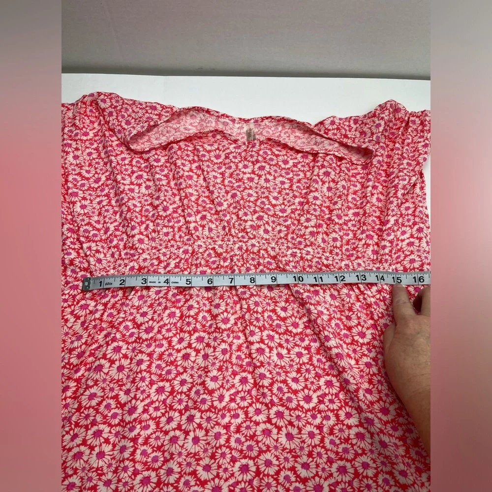 Raisins Juniors Jali‎ Caftan Swim Cover Pink Coral SZ XL Coastal Summer NWOT